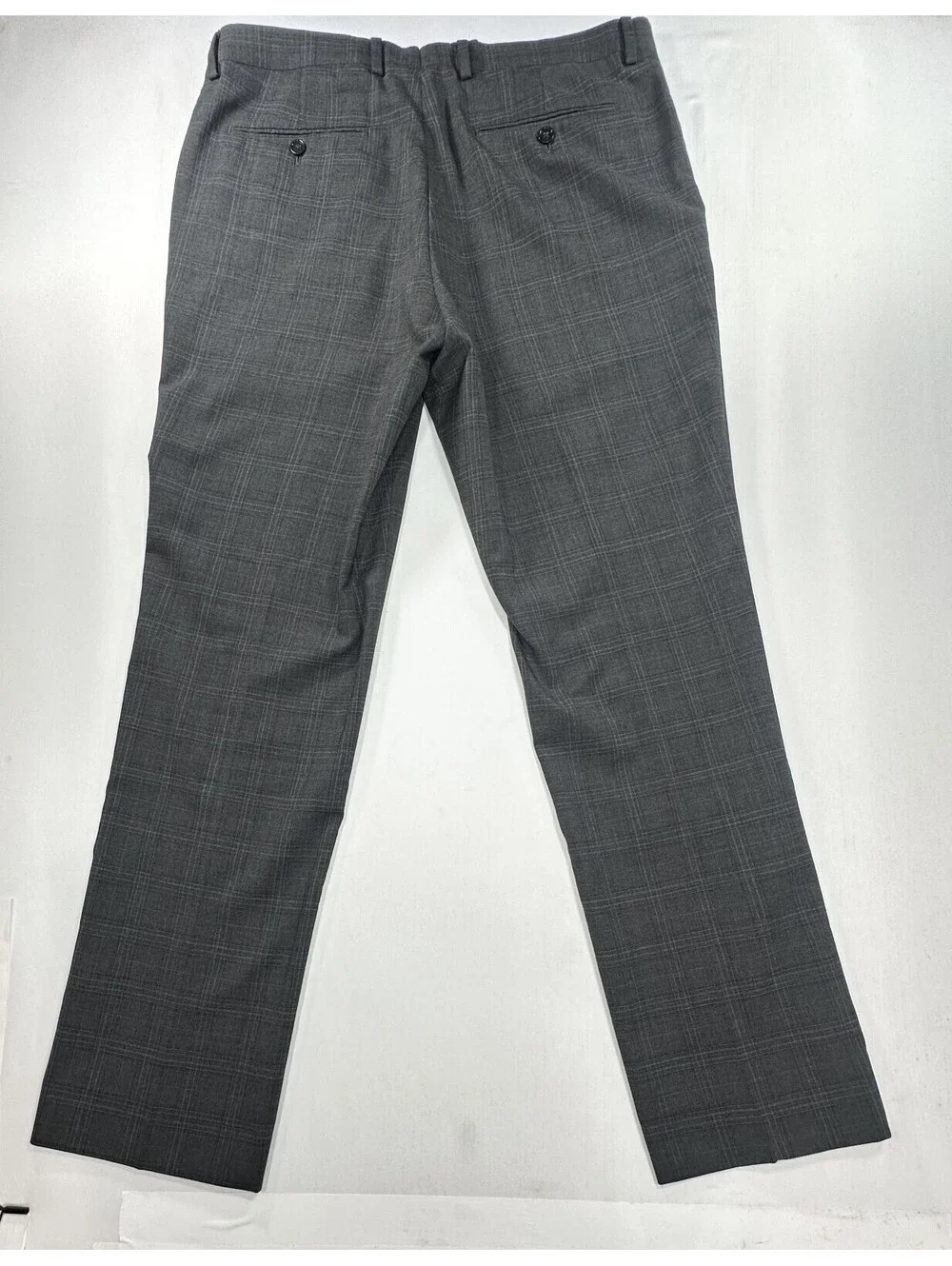 Banana Republic Slim Fit Flat Dress Pants Gray Mens 34/32